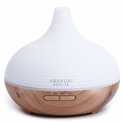 ASAKUKI 300ml Aroma Diffuser für Duftöle, 5 In 1 Ultraschall Aromatherapie Diffusor, Luftbefeuchter 1