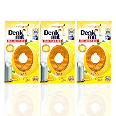 Mülleimer Deo (3er Pack) - Neutralisiert Gerüche - Spendet frischen Limonen Duft - Kindersicher - Für lang anhaltende Frische - Einfache Anwendung, Bewertung: 4,2 von 5 Sternen 1