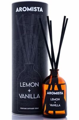 AROMISTA Lemon + Vanilla Parfüm Duftstäbchen 100ml Raumduft